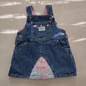 Vintage Y2K Oshkosh Denim Skirtall Baby 3-6m